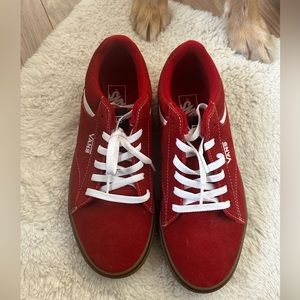 Men’s red vans size 9